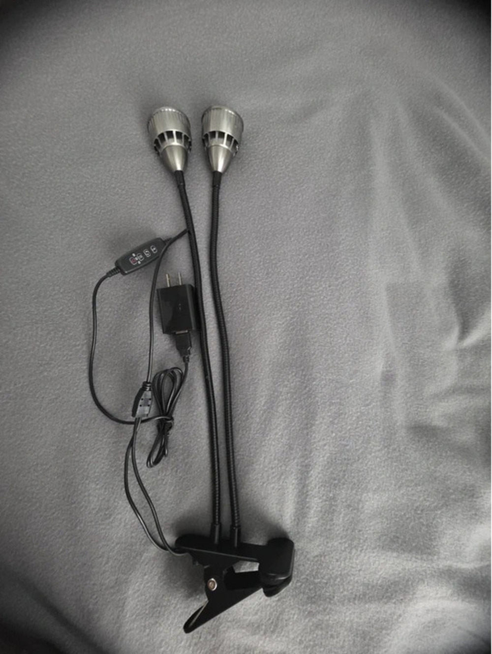 Dual Head LED Grow Light with Clip